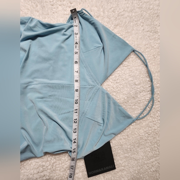 NWT Norma Kamali x REVOLVE Low Back Slip Jumpsuit in Powder Blue Size M - Picture 7 of 13